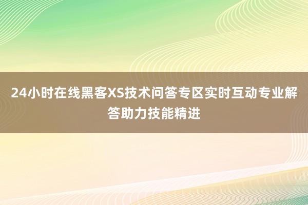 24小时在线黑客XS技术问答专区实时互动专业解答助力技能精进